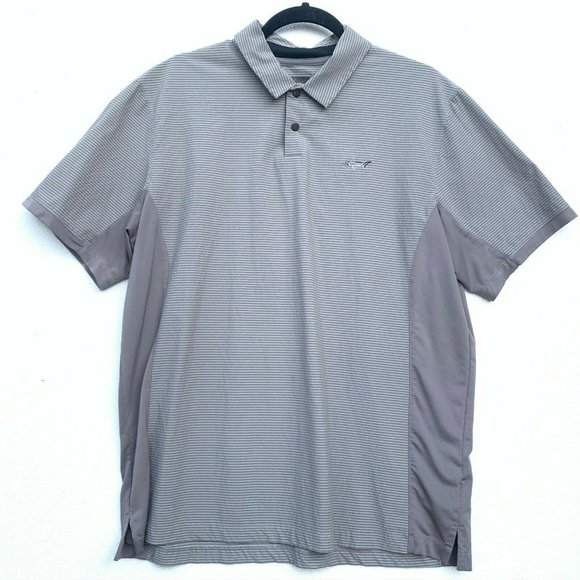 Greg Norman Men Shirt Size Large‎ Gray Short Sleeve - Picture 1 of 7